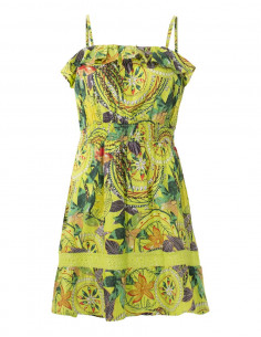 Robe Coton Bretelles Imprime Monaco 2