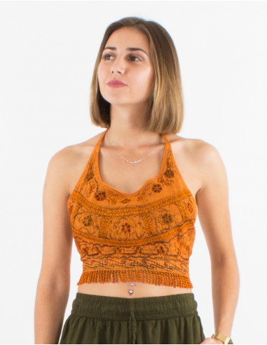 SW short fringed viscose top
