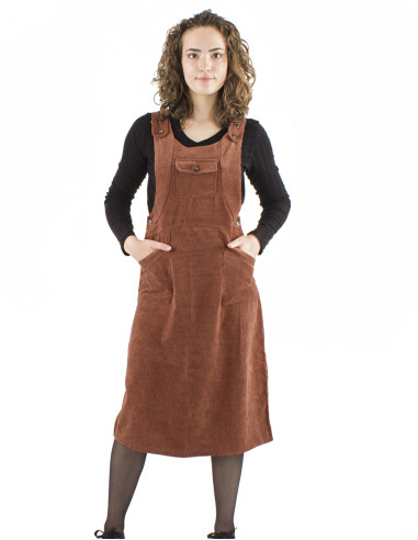 Corduroy 88% polyester 12% polyamide dress