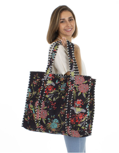 Cotton padded polyester hari bag