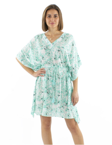Viscose kaftan dress with bali dress