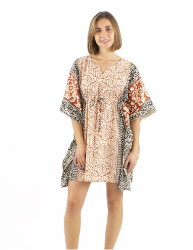 Cotton kaftan dress 84cm